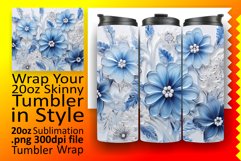 Festive Holiday Sublimation: 3D Christmas Tumbler Wrap Product Image 1