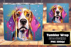 Smiling Pup on Sublimation Tumblers Product Image 1