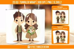 Valentines day Tumbler Wrap Designs, Sublimation Wrap Product Image 1