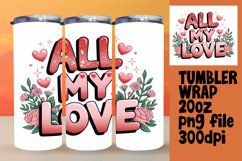Custom 20oz Sublimation File , Valentines Product Image 1
