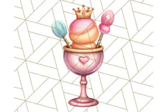 Princess Tea Party PNG Clipart with Teacups & Fancy Treats Product Image 3