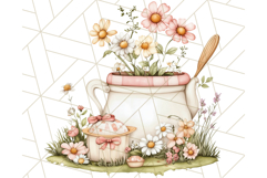 Cottagecore Kitchen Clipart, Vintage Country Floral Kitchen Product Image 3
