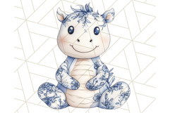 Cute Stuffed Animal Clipart, Chinoiserie Nursery Decor Png Product Image 3