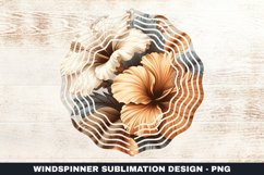 Flowers Wind Spinner Sublimation Design Product Image 1