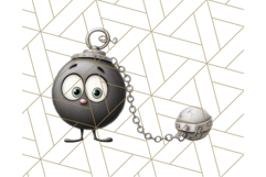 Cute Animals in Jail Clipart PNG, Funny Prisoner Critters Product Image 3