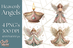 Heavenly Angel Clipart and Clip Art for Christian Christmas Product Image 1