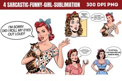 Sarcastic Funny Girl Sublimation PNG Product Image 1