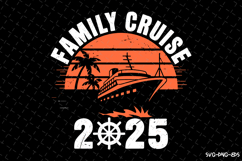 Family Cruise 2025 SVG Design | Summer | SVG Cut files Product Image 1