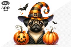 Halloween Dog Sublimation - Clipart PNG Design Product Image 1