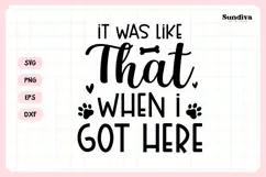 Funny Dog Bandana Quotes SVG | It Was Like That Product Image 3