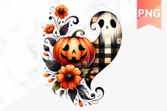 Flowers Halloween Sublimation - Flowers Clipart PNG Design Product Image 1