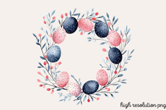 Black Pink Easter Clipart PNG Product Image 1