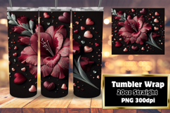 20oz Tumbler Template for All Occasions , 3D Flower Product Image 1