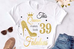 39th birthday svg, Queen Birthday 39th Svg, 39th Birthday sv Product Image 3