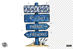 4th of July Undersea Life Clipart Product Image 1