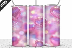 Valentines Love Skinny Tumbler PNG Wrap| Valentines Tumbler Product Image 4