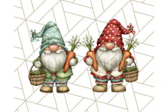 Farmer Gnome Clipart, Cute Farm Gnomes PNG Illustrations Product Image 3