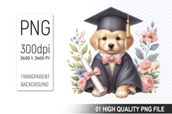 Graduation Animals Clipart PNG Bundle, High Quality PNG File Product Image 11