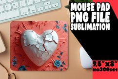 Heartfelt LovHeartfelt Elegance Sublimation Mouse Pad Product Image 1