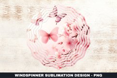 Flowers Wind Spinner Sublimation Design Product Image 1