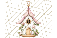 Pink Cottagecore Garden PNG Clipart, Vintage Floral Art Product Image 3