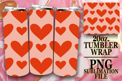 WHIMSICAL GIFT 20oz TUMBLER WRAP, Valentine's Pattern Product Image 1