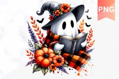 Halloween Ghost Sublimation - Halloween Clipart PNG Design Product Image 1