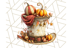 Autumn Circus Clipart Carnival Tent Fall PNG, Vintage Circus Product Image 3