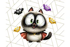 Halloween Animals in Costumes Clipart PNG, Cute Pets Art Product Image 3