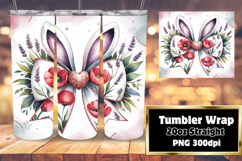Colorful 20oz Tumbler Template , Easter Bunny Product Image 1