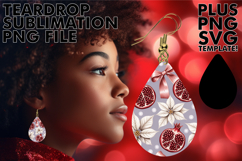 Fun Teardrop Earrings Ideas PNG, Christmas Product Image 1