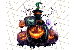 Bright Halloween Potion Bottle PNG Clipart, Holiday Elements Product Image 3