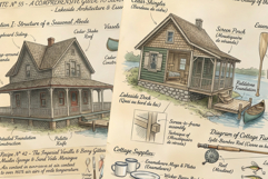 Summer Cottage Life Junk Journal Pages Product Image 4