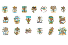 Summer Signs Stickers Product Image 4