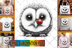 Bright TOTE BAG Designs PNG, Cute Animals Product Image 1