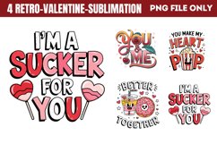 Retro Valentine Sublimation Bundle PNG Product Image 20