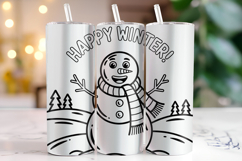 Happy Winter Svg | Christmas Svg | Svg Cut Files Product Image 1