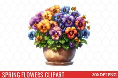 Spring Flowers Clipart Product Image 1