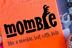 Mombie Retro Halloween PNG | Spooky Season Sublimation DIY Product Image 4