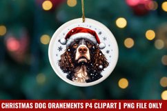 Breeds Of Christmas Dog Ornaments Clipart PNG Product Image 1