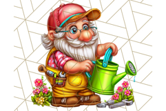 Gnomes at Work Clipart PNG, Cute Gnomes PNG Illustration Product Image 3