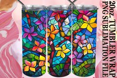 Vibrant Tree Design: Stained Glass 20oz Tumbler Product Image 1