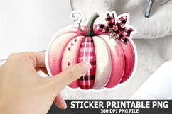 Halloween Pumpkin Sticker| Halloween Sticker PNG Design Product Image 1