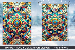 Flowers Garden Flag Sublimation| Flower Garden Flag PNG Product Image 1