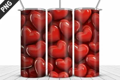 Valentines Love Skinny Tumbler PNG Wrap| Valentines Tumbler Product Image 4