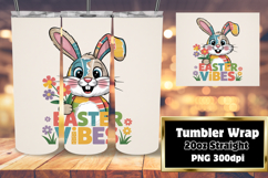 ARTISTIC 20oz Tumbler Wrap for Custom Gifts , Easter Bunny Product Image 1