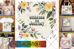 Sweet PNG Designs for TSHIRTS, Flower Quote Product Image 1