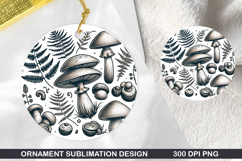 Pattern Stained Glass Ornament PNG ,Digital Download File Product Image 1