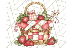 Cottagecore Strawberry Kitchen PNG Clipart, Retro Fruit Png Product Image 3