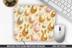 Easter Eggs Mouse Pad Sublimation, Easter Mouse Pad PNG Product Image 1